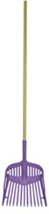 equestrian shavings fork with wooden pole image