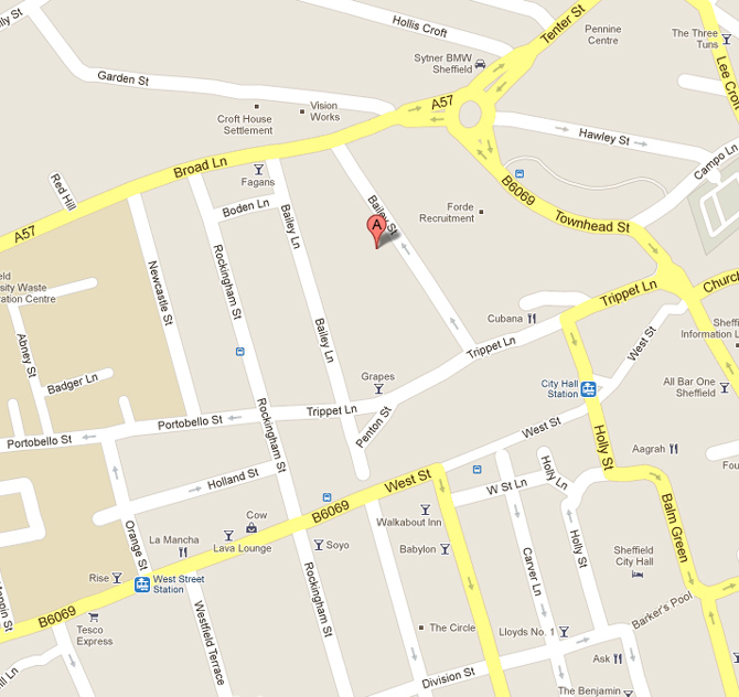Harold Moore Location Map